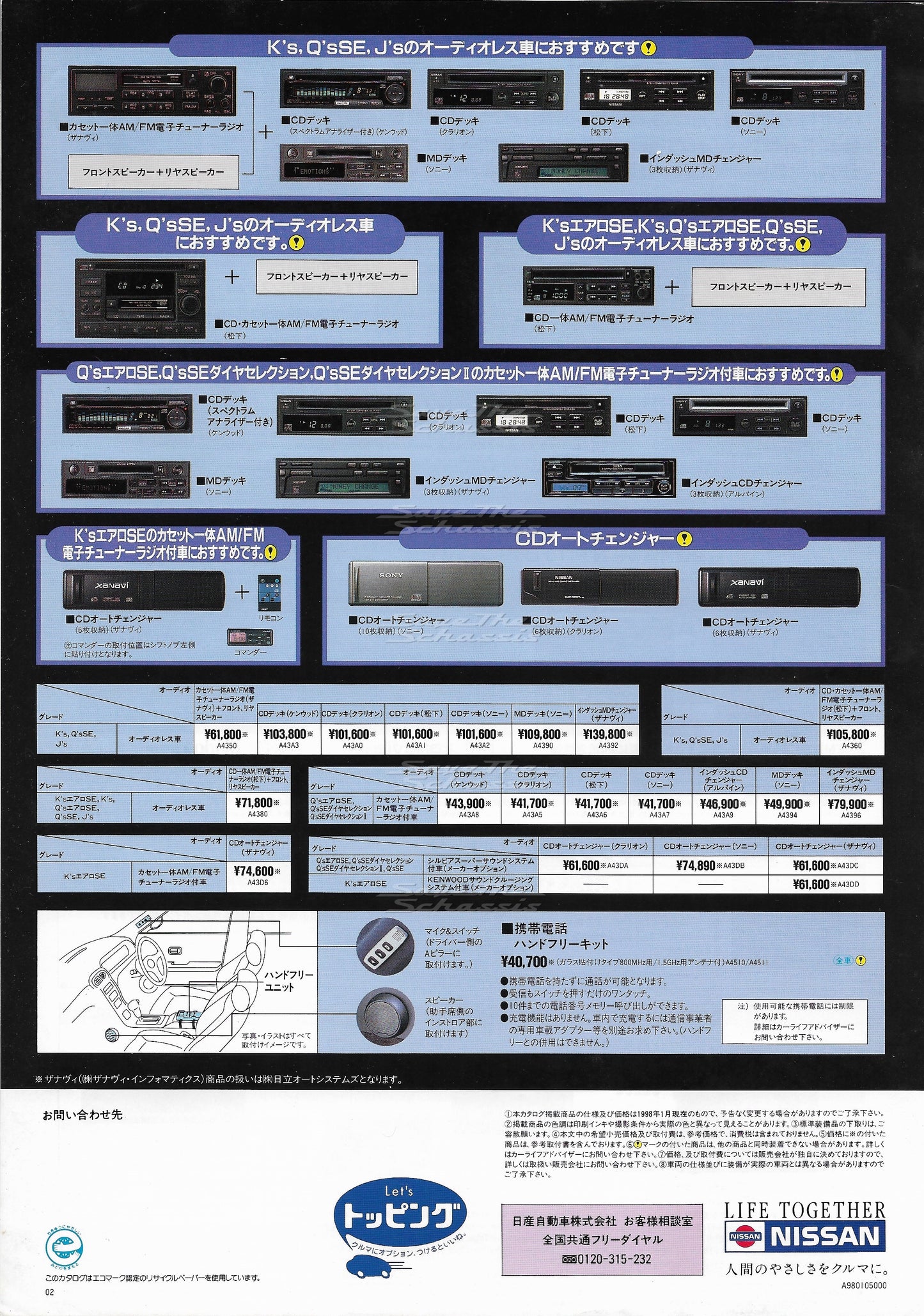 N'FiT Nissan Silvia S14 Audio-Visual & Navigation Catalog