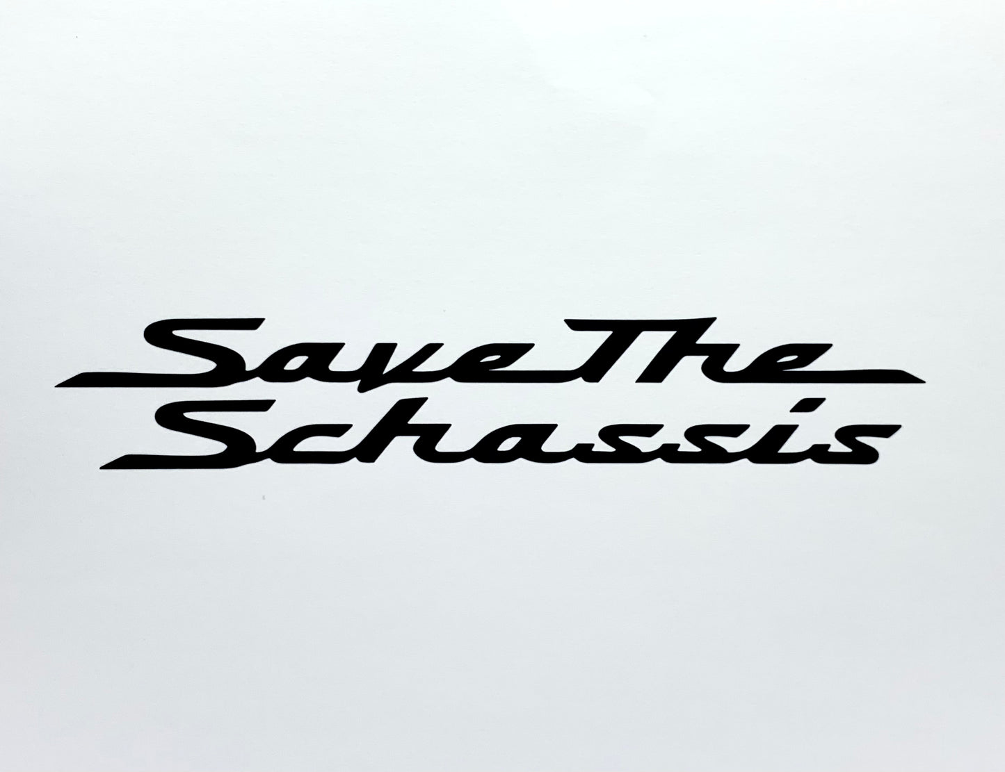 Save The SChassis S15 Style Decal - Black