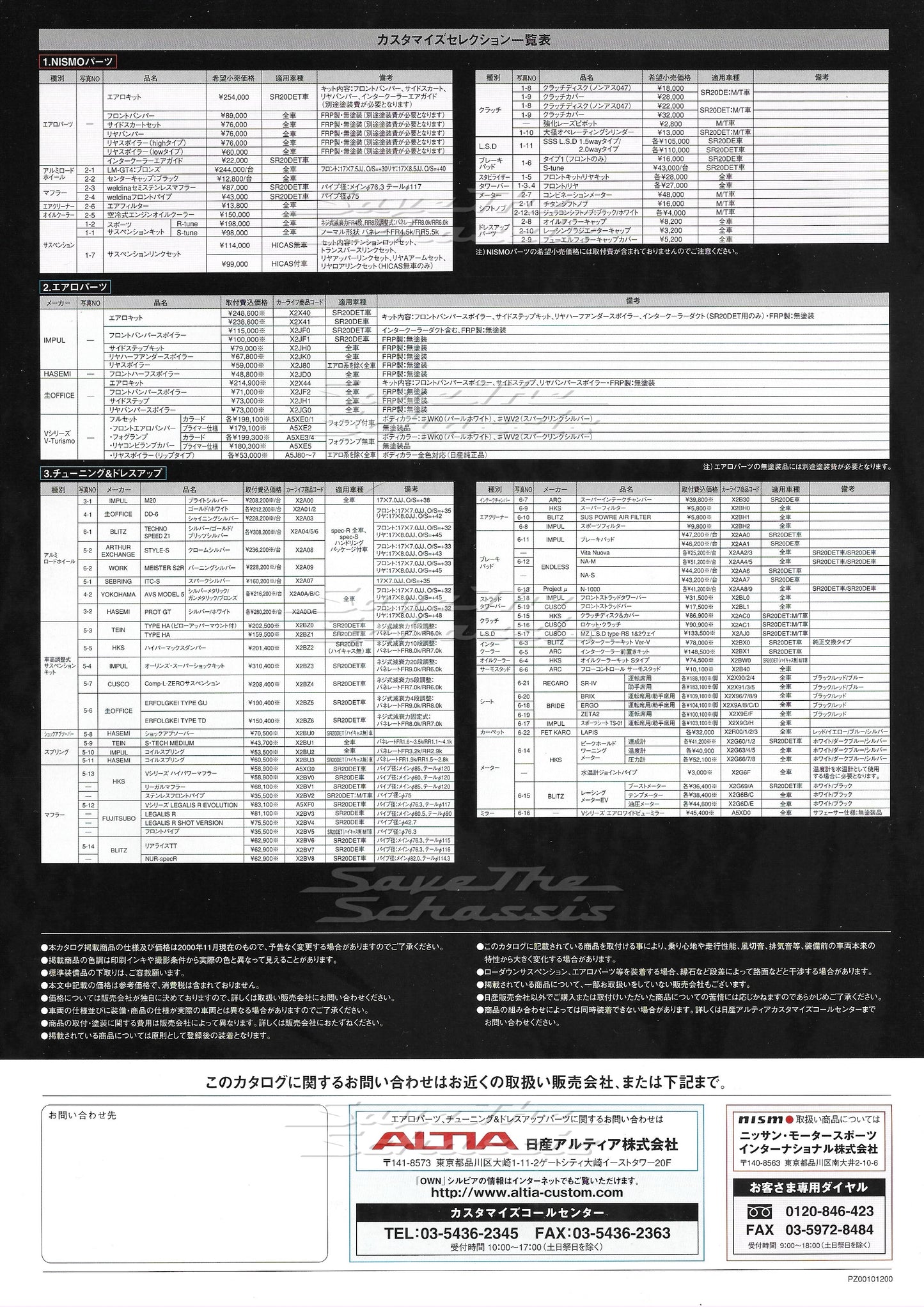 Altia Silvia Customized Selection Own Catalog