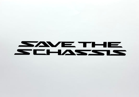 Save The SChassis S13 Style Decal - Black