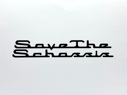 Save The SChassis S14 Style Decal - Black