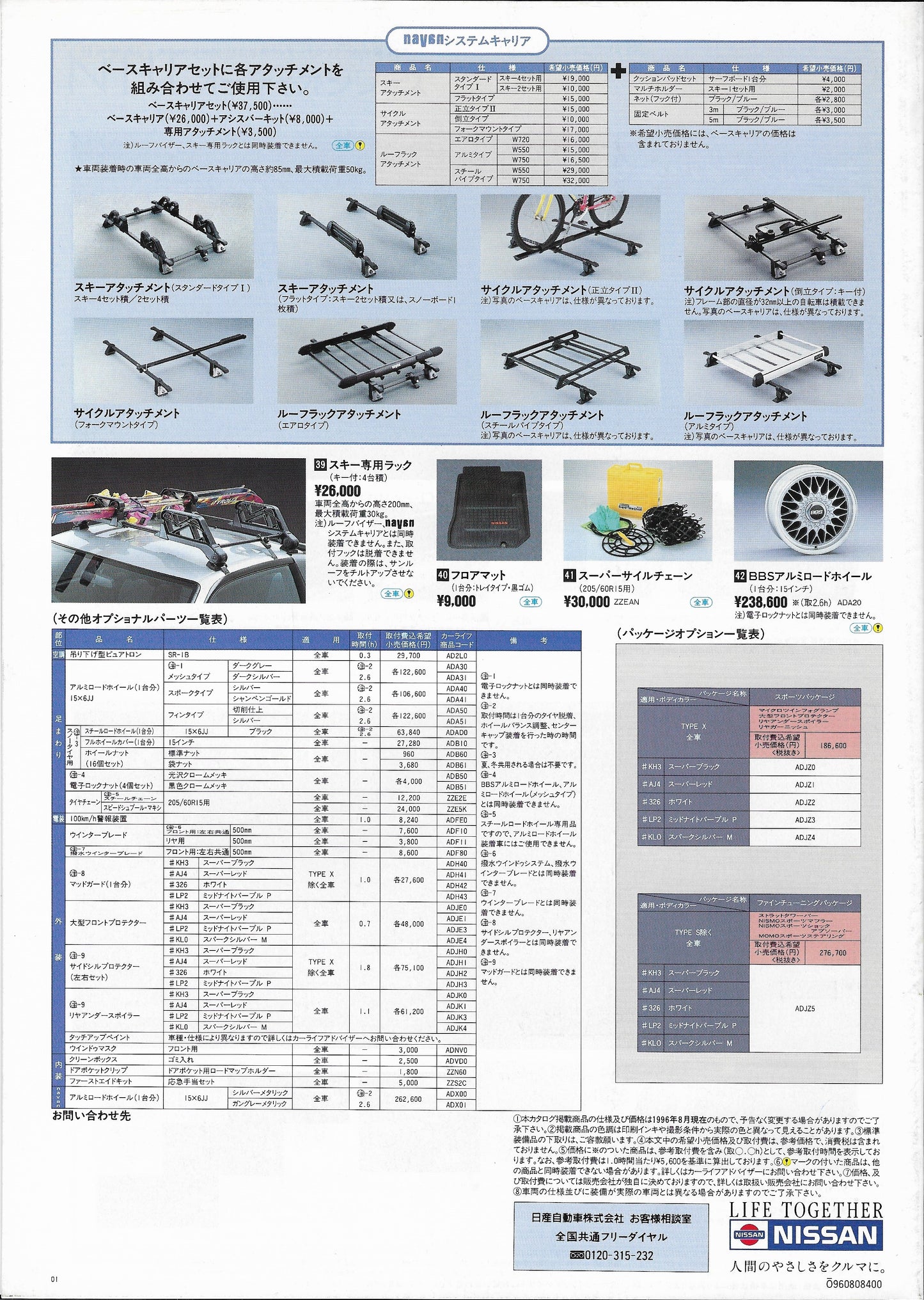 Nissan 180SX S13 Optional Parts Catalog