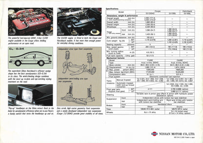 Nissan Silvia S12 Brochure